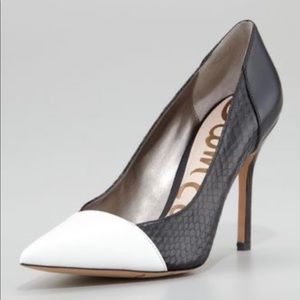 Sam Edelman Desiree Black and White Pump 7.5